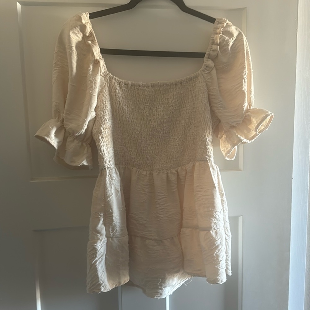 Shein beige blouse